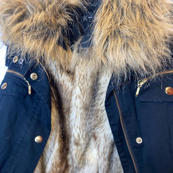 INC International Concepts Convertible Black Faux-Fur Vest, 3 in 1 Size XS - Picture 9 of 16